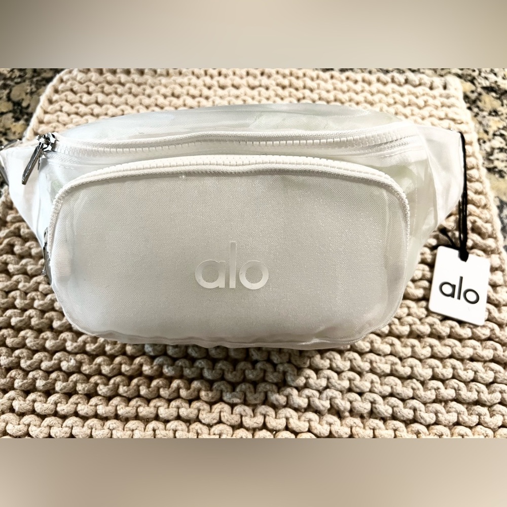 Alo Yoga Sheer White Fanny Pack Belt Bag
